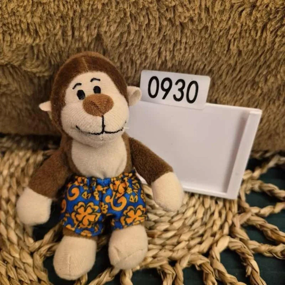 ✅Build-A-Bear Workshop Monkey Plush Brown Chimp Tropical Outfit #️⃣0930